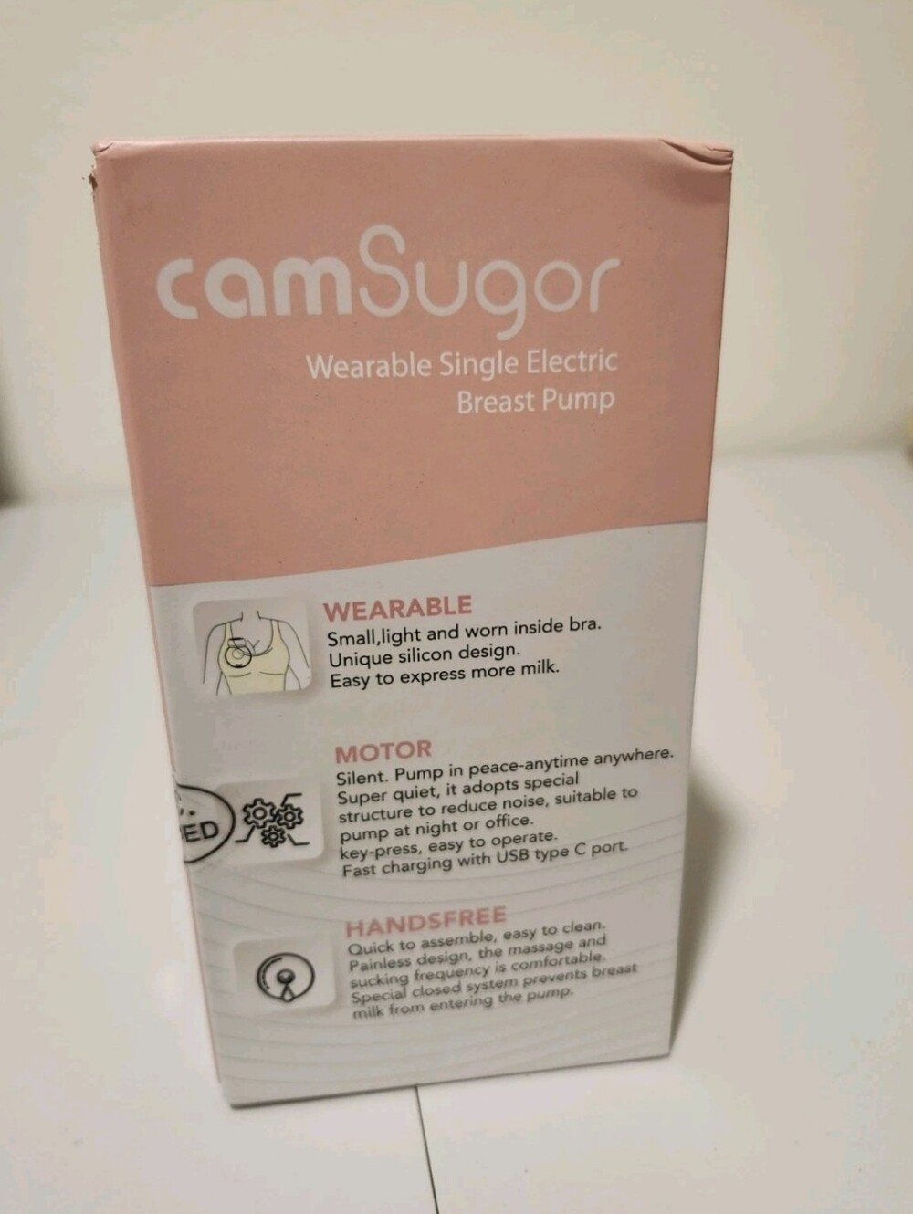 Camsugor Wireless Breast Pump Hands Free,Dual Frequency for Breastfeeding